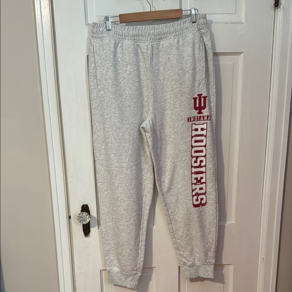 Indiana University IU Light Gray Sweatpants L 36/38 Proedge by Knights Apparel - Picture 1 of 11